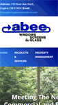 Mobile Screenshot of abeewindowsscreensglass.com